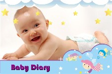 Family photo templates Baby Diary
